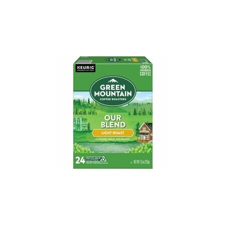 Green Mountain Coffee Roasters Green Mountain Coffee Pod Our Blend Keurig Single-Serve K-Cup Pods, Light Roast Coffee, 24, 24PK 5000355594
