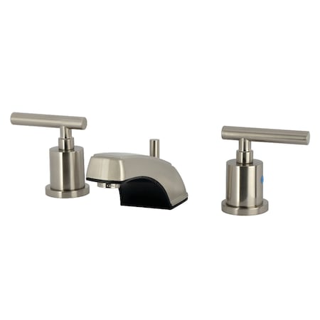Kingston Brass Widespread Bathroom Faucet with Pop-Up Drain, Brushed Nickel KB8928CML