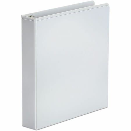 Universal Round Ring Economy Vinyl View Binder, 1-1/2" Capacity, White UNV20972***