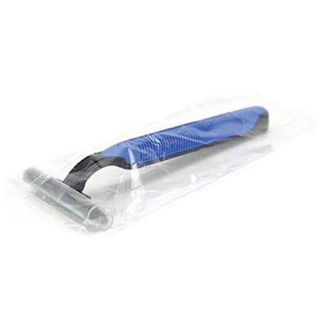 Rdi Disposable Three Blade Razor- Straight Handle- Individually Wrapped- 144cs, 144PK RZR3-DSP-W