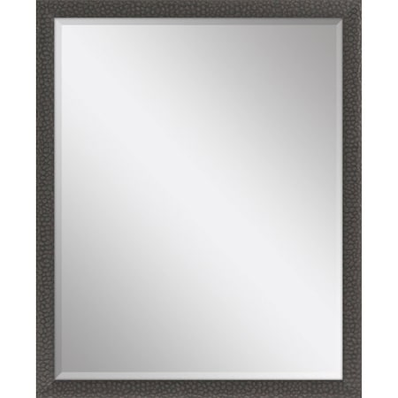Homeroots 43" Dark Brown Solid Wood Framed Accent Mirror 632829