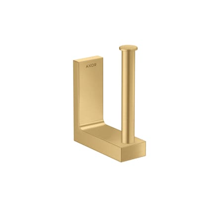 Axor Universal Rectangular Spare Roll Holder in Brushed Gold Optic 42654250