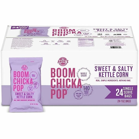 Angies Boomchickapop Ready-To-Eat Popcorn - Gluten-free, Cholesterol-free, No High Fructose Corn Syrup - Sweet and, 24PK SN01213