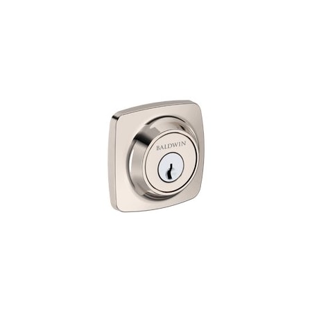Baldwin Residential Deadbolts Single Cylinder Reversible Lifetime Bright Nickel SCSSD055