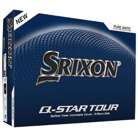 Srixon Q-Star Tour Golf Balls - White, 6PK 110971
