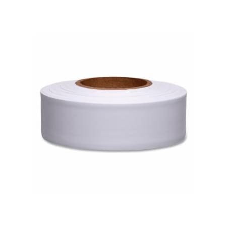 Presco Taffeta Flagging Tape, 1-3/16 in x 300 ft, White, 12PK 764-TFW
