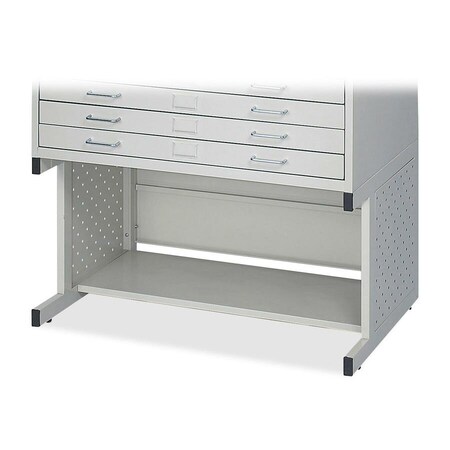 Safco Flat File Cabinet Base, Gray, Open 4971LG