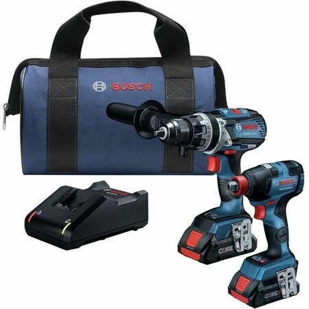 Bosch CordlessToolCombinationKit, (2)4.0Ah GXL18V-224B25