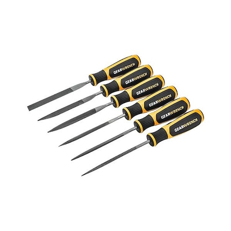Gearwrench Standard Needle Files & Sets, 4" L 82821H