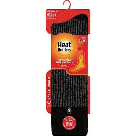 Heat Holders Chris Mens 7 to 12 Black Boot Sock MH1013BLK