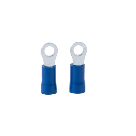 Gardner Bender 16-14 AWG Insulated Ring Terminal, Blue, 10PK 3001557