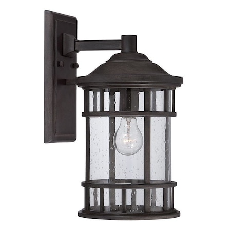 Homeroots Matte Black Canister Wall Light 398518