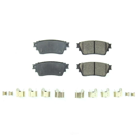 Powerstop Power Stop - Rear Z17 Low-Dust Ceramic Brake Pads with Hardware 17-2135