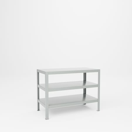 Pucel Extra Heavy Duty Tool Stand, 48 in W x 36 in H x 24 in D, Gray HS-2448-3