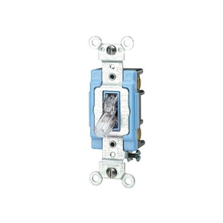 Leviton Toggle Switch, 15 Amp, 120 Volt, Clear 1203-PLC