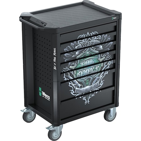 Wera 9700 Tool Rebel Roller Cabinet 1, 94 pieces 5150130001