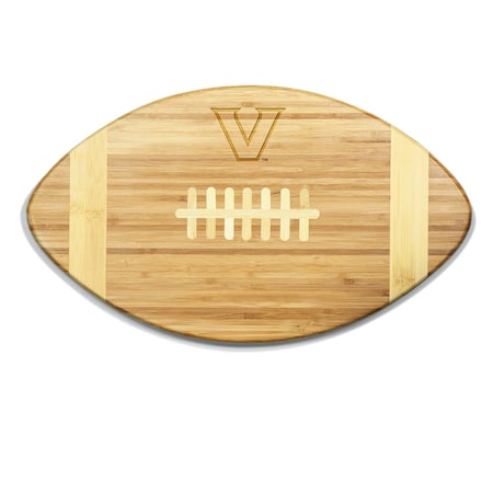 Picnic Time Family Of Brands NCAA Vanderbilt Commodores Touchdown! Football Cheese Board - Novelty Charcuterie Board 896-00-505-583-0
