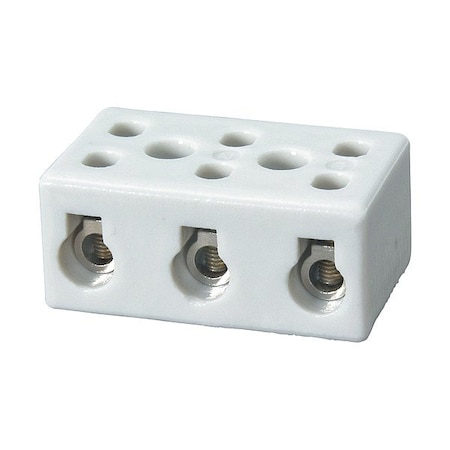 Tempco TerminalBlock, 50A, White, 600V, Surface EHD-108-115
