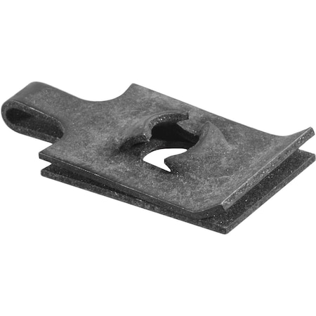 Auveco Spring Type U-Nut Screw #10 Panel Range.025-0.040 - Black, 50PK 24103