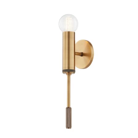 Troy Lighting Chino 1 Light Wall Sconce 4.75 In. Patina Brass B1918-PBR
