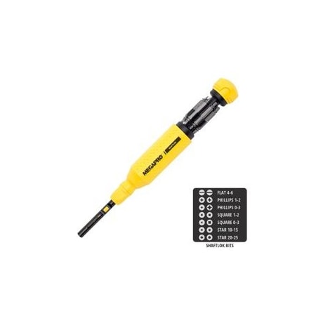 Megapro ShaftLOK 15 in 1 Multi-Bit Screwdriver 151SL44