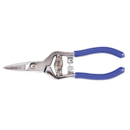 Klein Tools Spring Action Snip, Straight, 6-3/8" 744