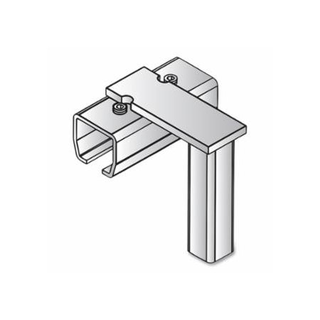 Tillman Track Mounted Rolling Curtain System, 4 in W x 4.25 in L, Metallic, Galv Steel, Track 724-RC1064