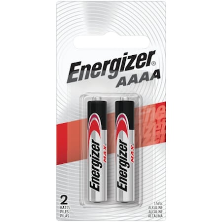 Energizer AAAA Alkaline Battery, 2PK E96BP-2
