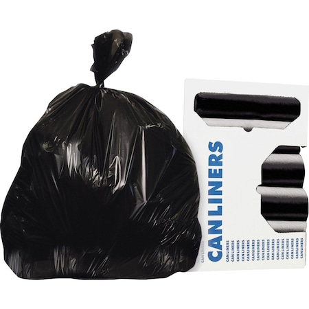 Heritage 33 gal Trash Bags, 33 in x 40 in, Extra Heavy-Duty, 22 microns, Black Z6640WK R01