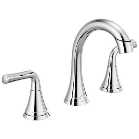Delta Kayra Two Handle Widespread Pull-Down Bathroom Faucet In Chrome 3533LF-PDMPU