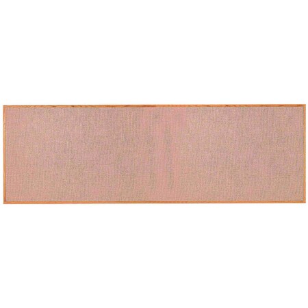 Aarco Designer Fabric Bulletin Board w/ an Oak Frame, Frame: Clear Lacquer, Board: Quartz 48''Hx144''W OF48144005