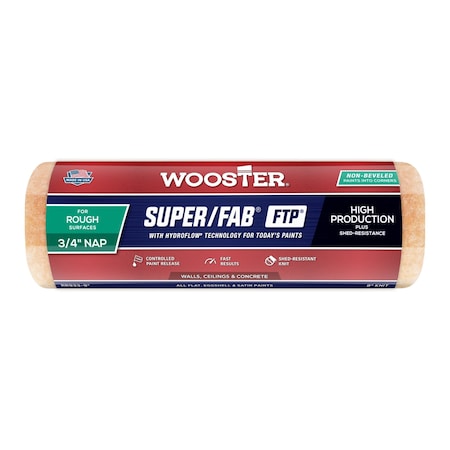 Wooster 9" Paint Roller Cover, 3/4" Nap, Knit Fabric RR933-9