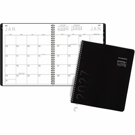 At-A-Glance Contemporary Lite Monthly Planner, 11x9, Black Cover, 12-Month (Jan to Dec): 2023 7026XL05