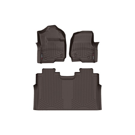 Weathertech Cocoa, Front and Rear Floorliners 4710121-476972