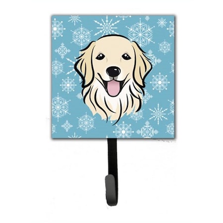 Carolines Treasures Snowflake Golden Retriever Leash and Key Holder BB1639SH4