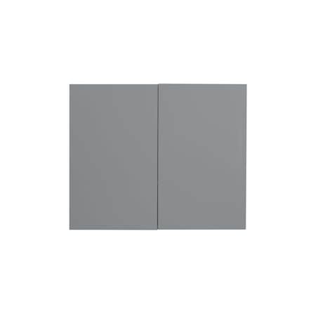 Cambridge Radiance 36 in. W x 12 in. D x 30 in. H Ready to Assemble Slab Wall Kitchen Cabinet in Matte Grey SA-W3630-MG-KIT