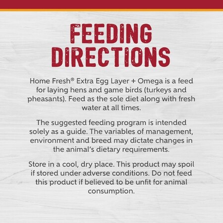 Kent Home Fresh Extra Egg Layer + Omega 50 Lb. Pellet Feed 3684