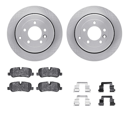 Dynamic Friction Co DFC Rotors with EURO 5000 Ceramic Brake Pads includes Hardware 6612-11043