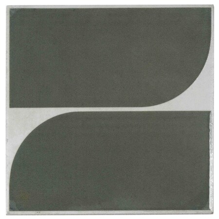 Apollo Tile Cadence 8x8 Sage Green Gray Porcelain Square Motif Wall and Floor Tile (12.49 sq ft/case), 29PK APLBTN88TRADEC