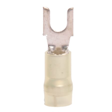 Hillsdale Terminal Fork Terminal, #8 Stud Size, 10 AWG, 600 V, Nylon Insulated, 500 PK 30282