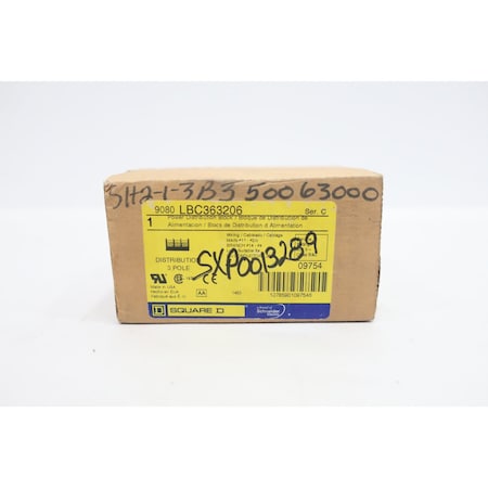Square D POWER DISTRIBUTION BLOCK 9080 LBC363206