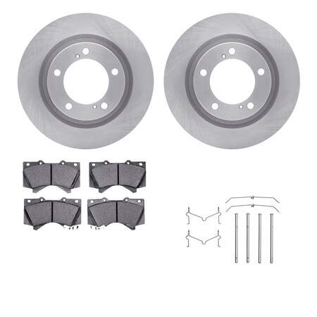 Dynamic Friction Co DFC Brake Rotor- Heavy Duty Brake Pad includes Hardware 6412-76055