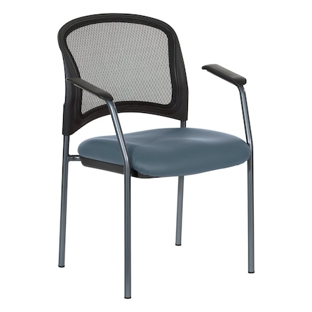 Office Star Products ProGrid Mesh Back Chair, Dillon Blue 86710R-R105