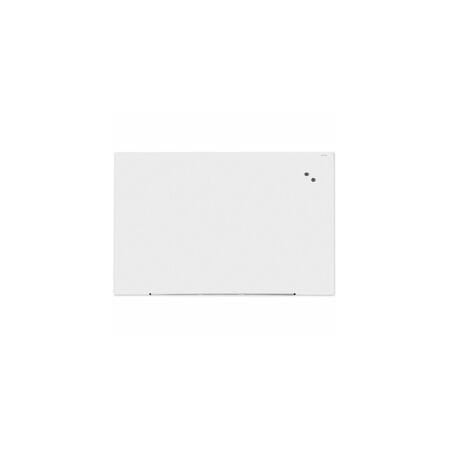 Universal Frameless Magnetic Glass Marker Board, 72" x 48", White UNV43204