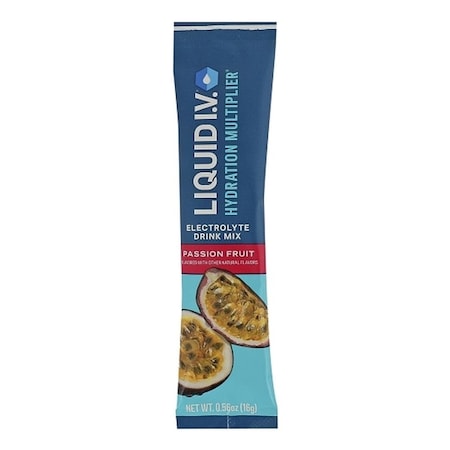 Liquid I.V. Passion Fruit Hydration Multiplier Electrolyte Drink Mix, 1.69 Ounce, 48PK LVM-0302