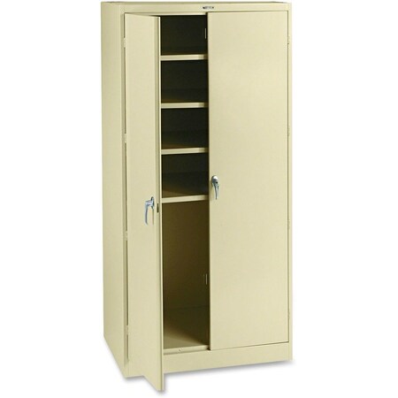 Tennsco Shelving Storage Cabinet, 78 in H, 36 in W, Champagne/Putty, 0 Drawers 2470PY