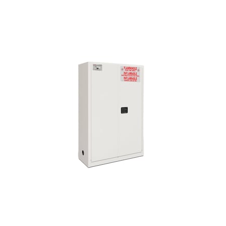 Fireking 45 Gal, Flammable Safety Cabinet, Mechanical-Close, Platinum SC45-MC-PL