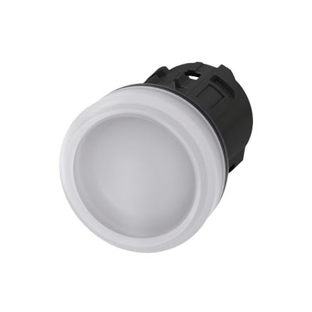 Siemens Indicator light, 22 mm, round, plastic, white, lens, smooth 3SU1001-6AA60-0AA0-ZY19
