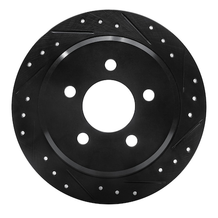 Dynamic Friction Co DFC Brake Rotor - Drilled and Slotted - Black 633-42023R