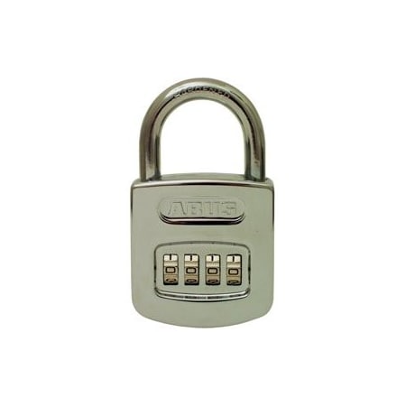 Abus Lock Co 4 Wheel Dial, Resettable Combo Padlock 160/50C